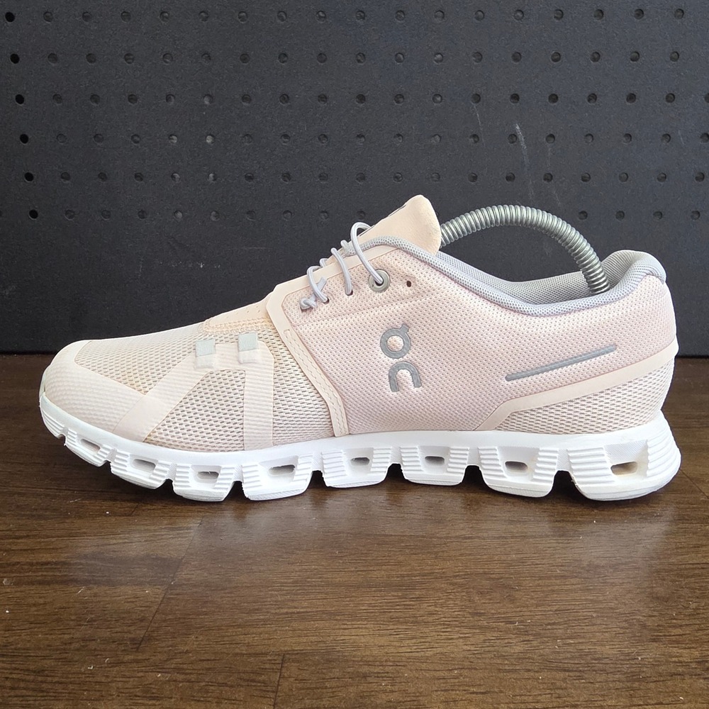 On Cloud Cloud 5 Running Shoes Women Size 10.5 Pink CloudTec Low Top Sneakers - Picture 6 of 11